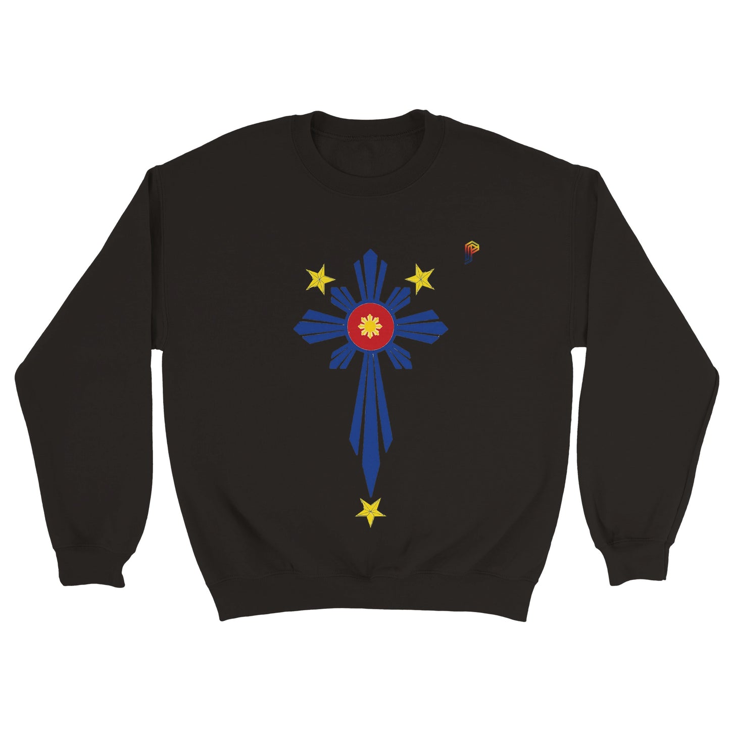 Philippine Cross on Women's Crewneck Sweatshirt