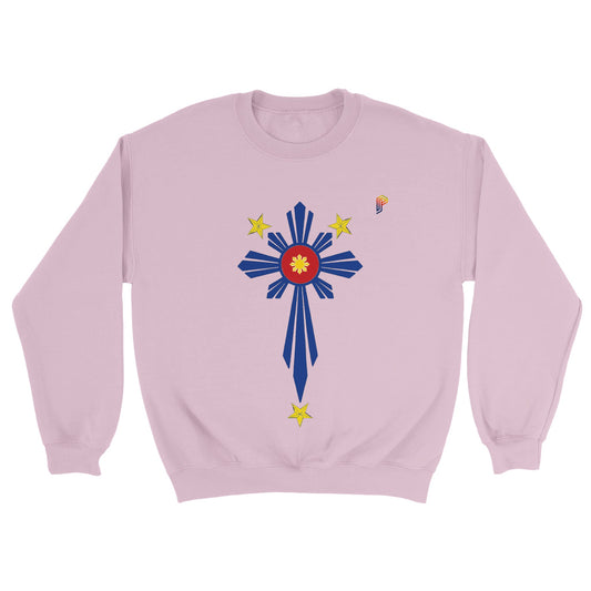 Philippine Cross on Women's Crewneck Sweatshirt