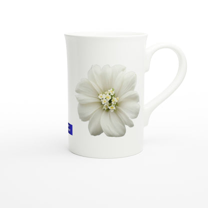 Philippine Sampaguita on White 10oz Slim Porcelain Mug