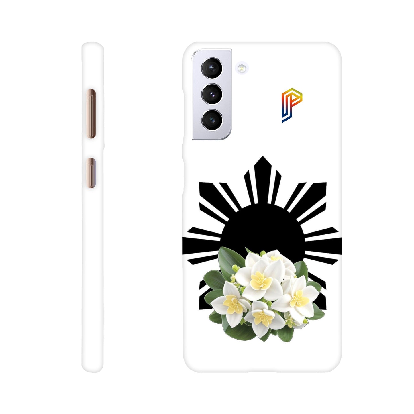 Philippine Sun and Sampaguita Slim Case for Samsung S20 S21 S22 S23 Series