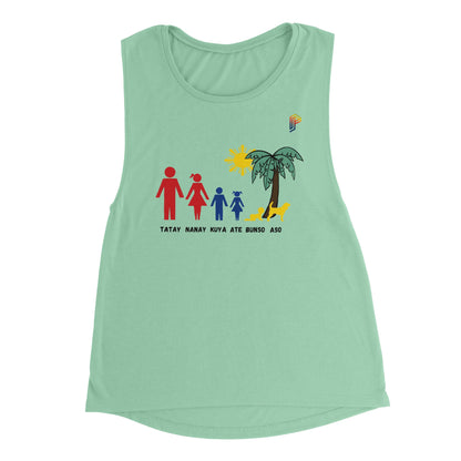 Philippine Family on Women's Muscle Tank Top