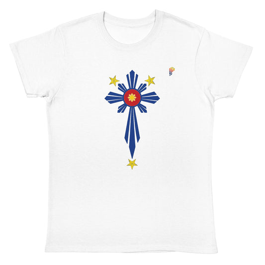 Philippine Cross on Women's Performance Crewneck T-Shirt