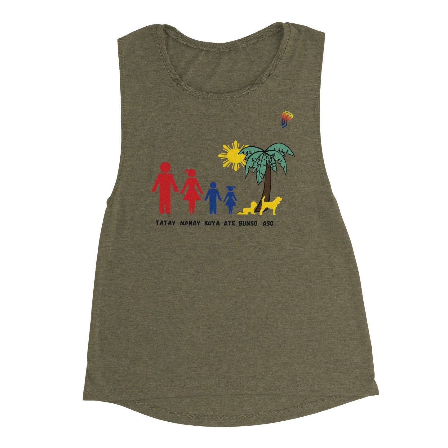 Philippine Family on Women's Muscle Tank Top