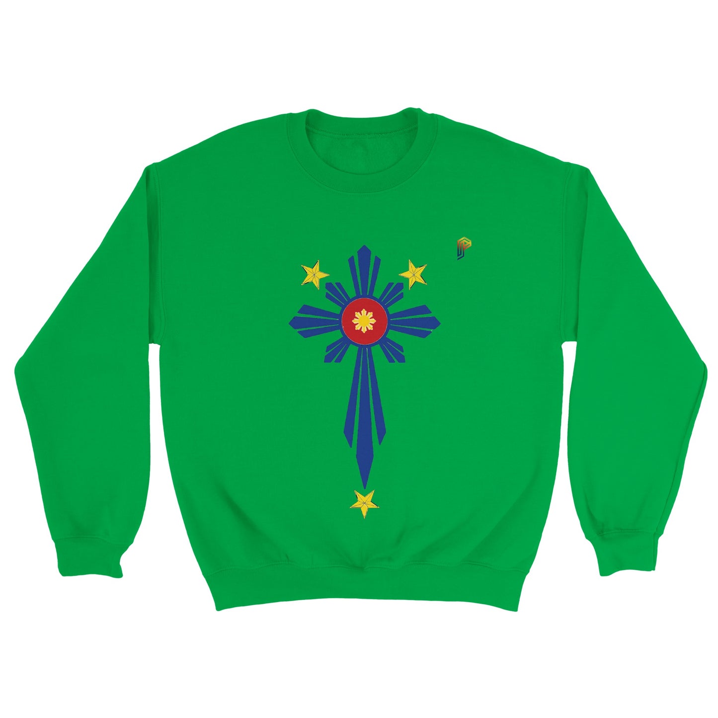 Philippine Cross on Women's Crewneck Sweatshirt