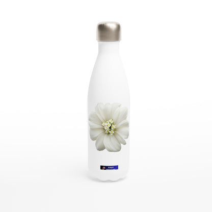 Philippine Sampaguita on White 17oz Stainless Steel Water Bottle