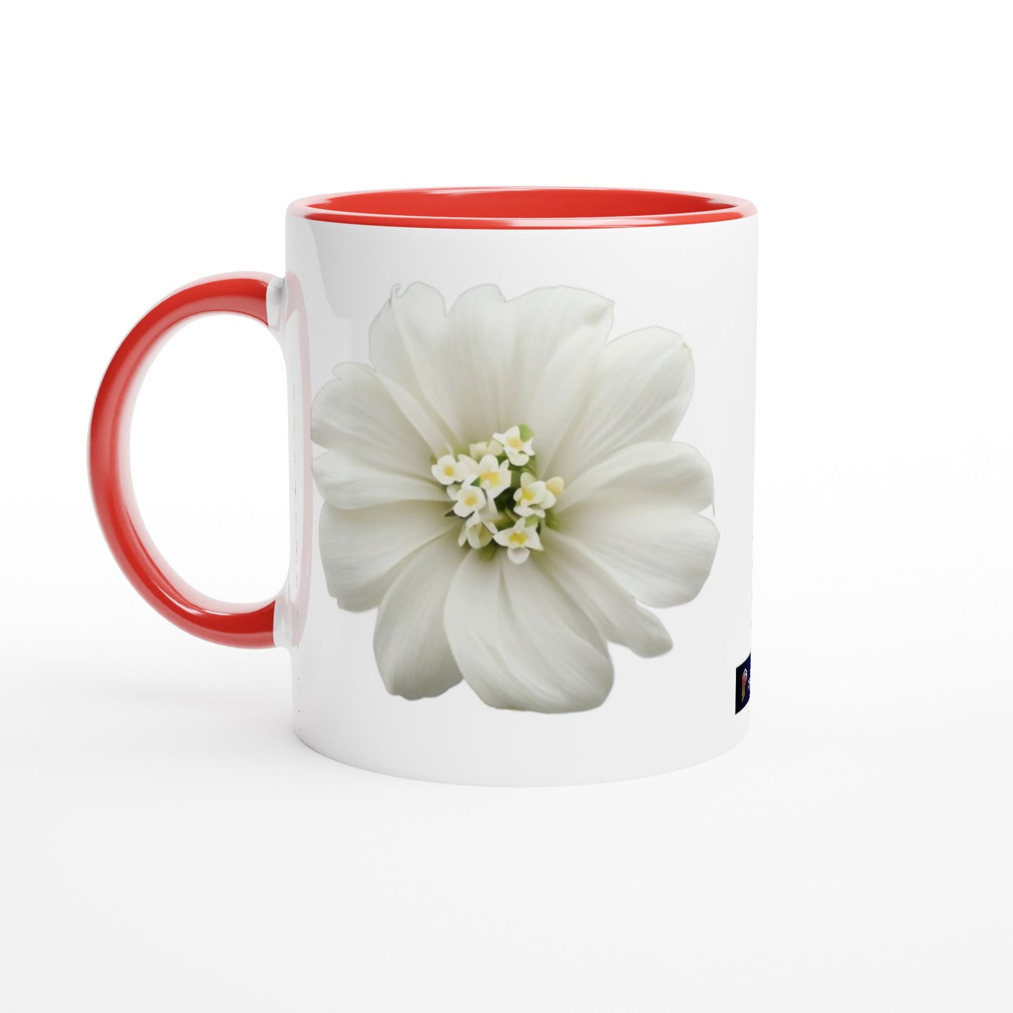 Philippine Sampaguita on White 11oz Ceramic Mug with Color Inside