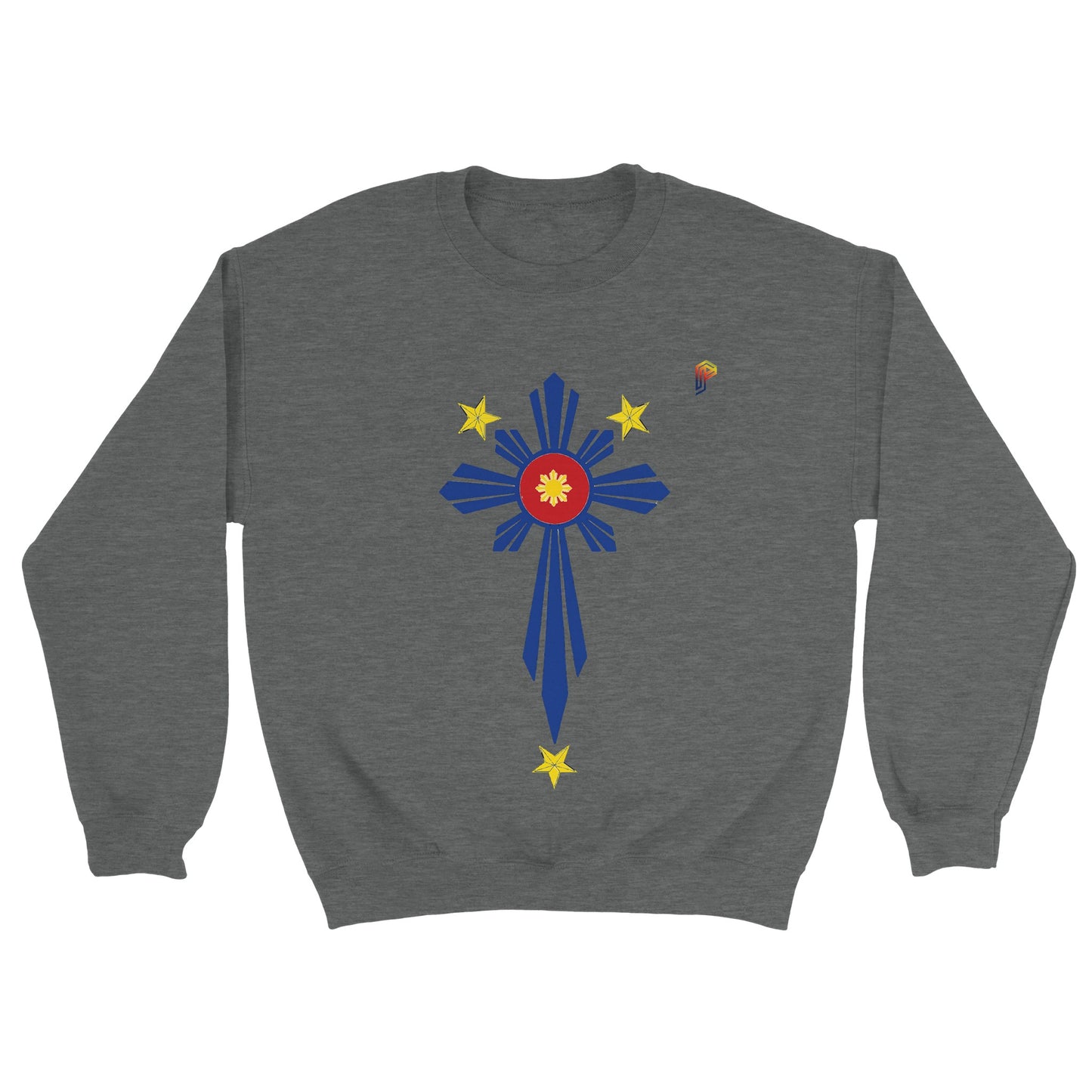 Philippine Cross on Women's Crewneck Sweatshirt