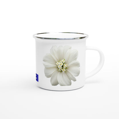 Philippine Sampaguita on White 12oz Enamel Mug