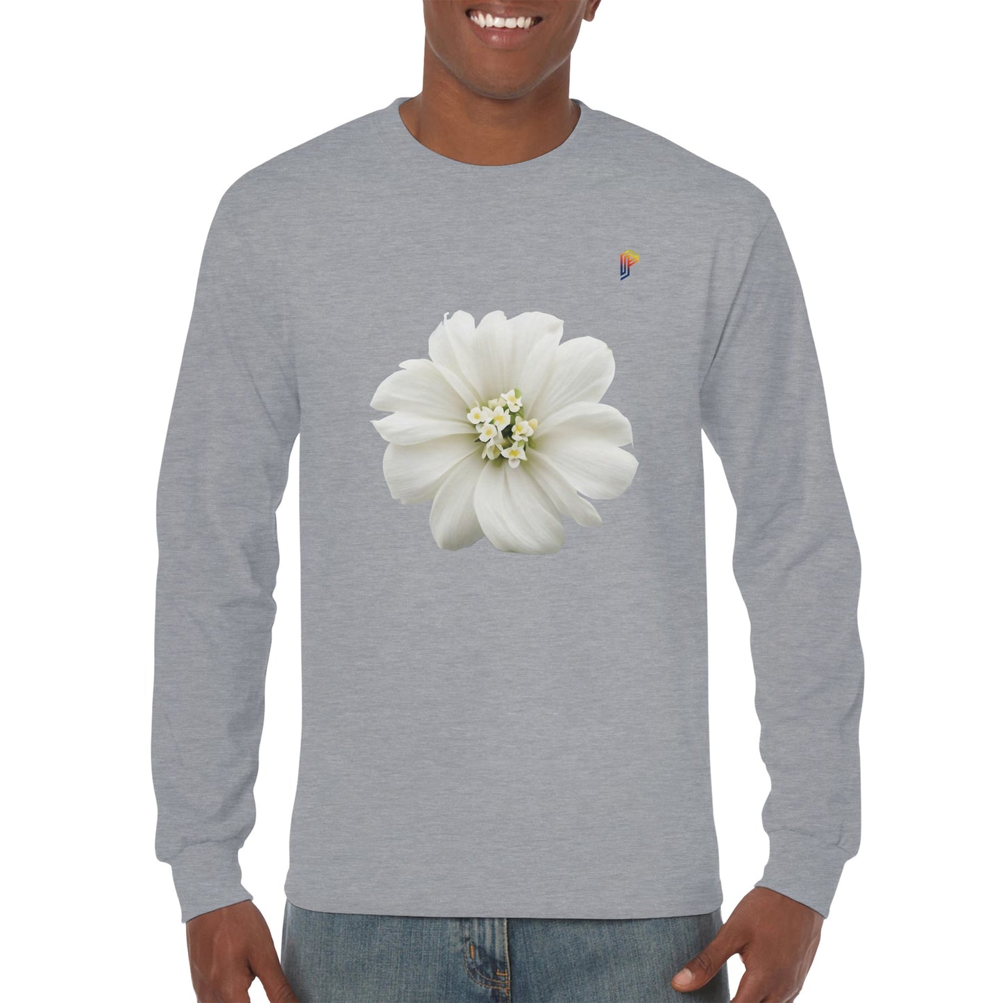 Philippine Sampaguita on Women's Long Sleeve T-Shirt