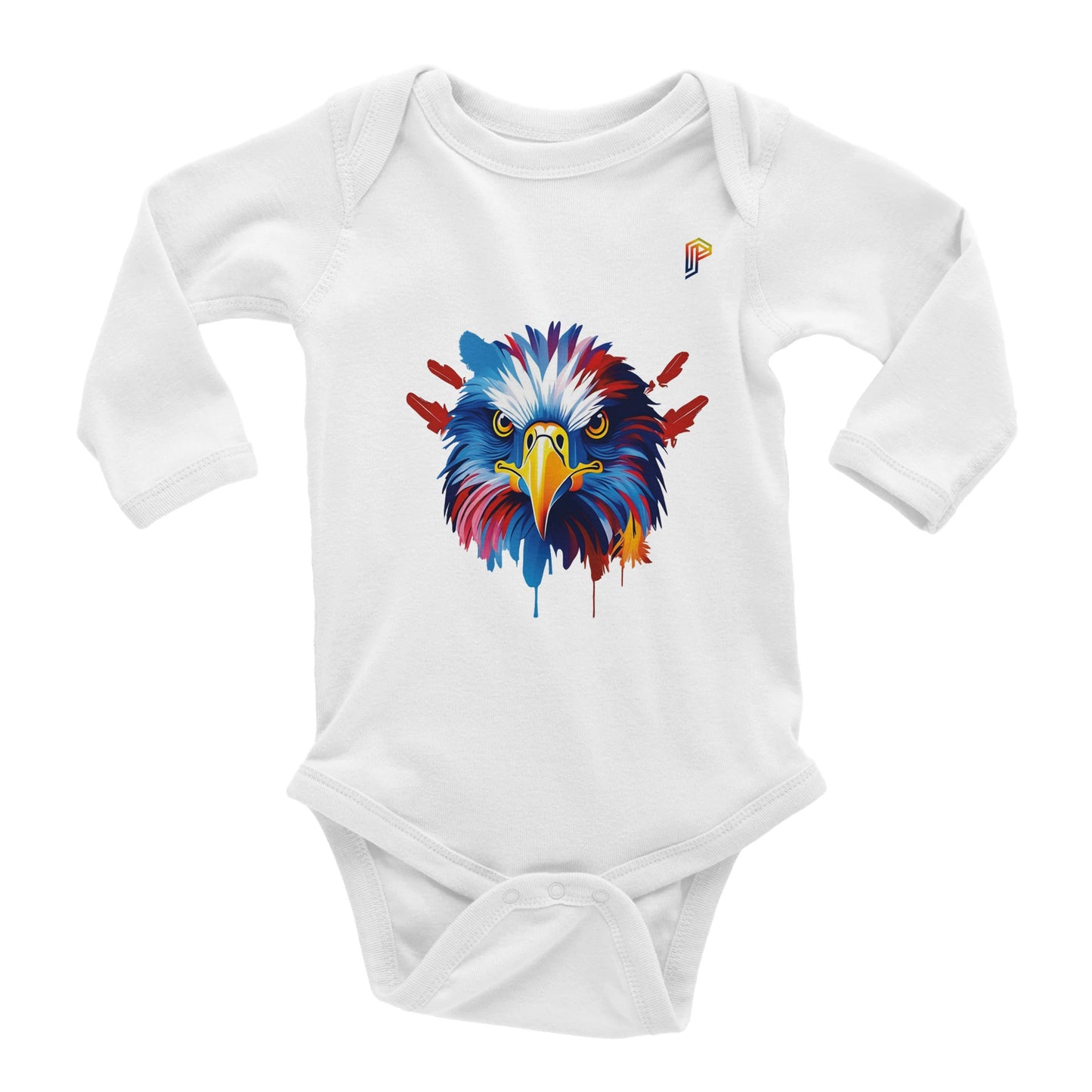 Philippine Agila Colorful on Baby Long Sleeve Bodysuit