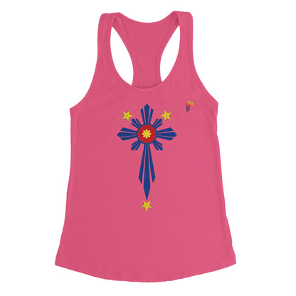 Philippine Cross on Women's Ideal Racerback Tank