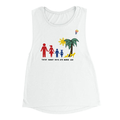 Philippine Family on Women's Muscle Tank Top