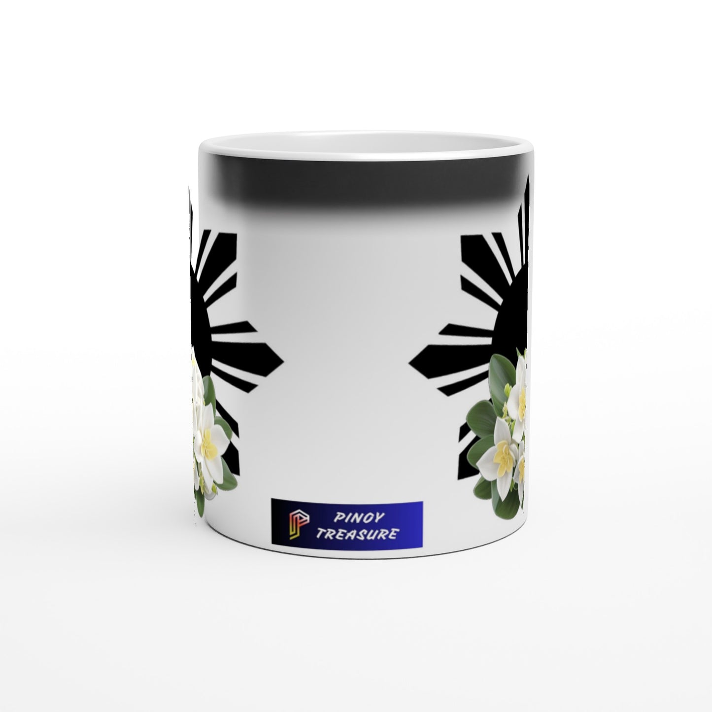 Philippine Sun and Sampaguita on 11oz Ceramic Magic Mug