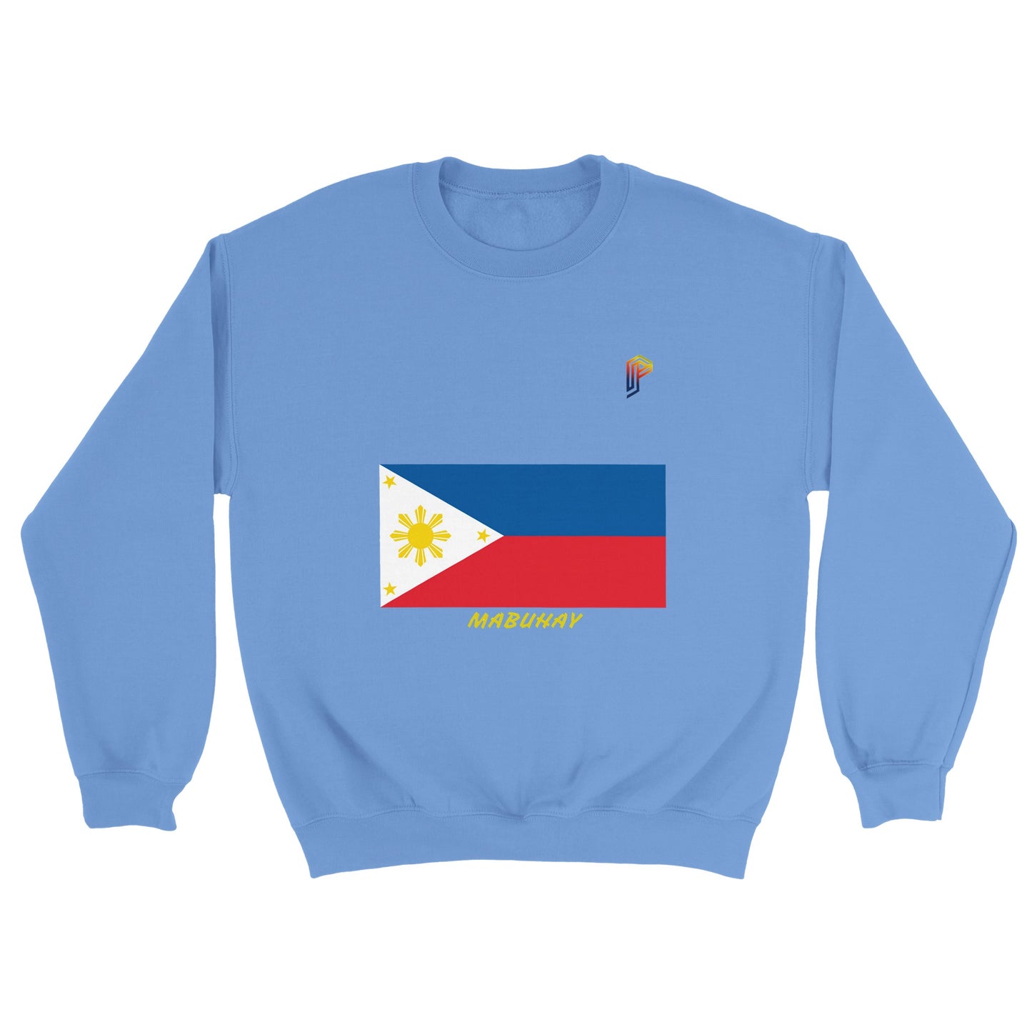 Philippine Flag Mabuhay on Women's Crewneck Sweatshirt