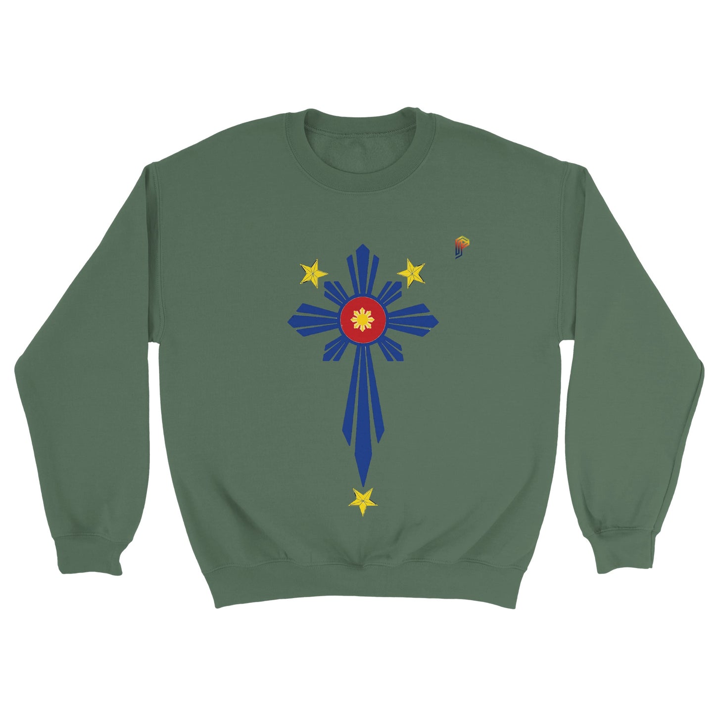 Philippine Cross on Women's Crewneck Sweatshirt