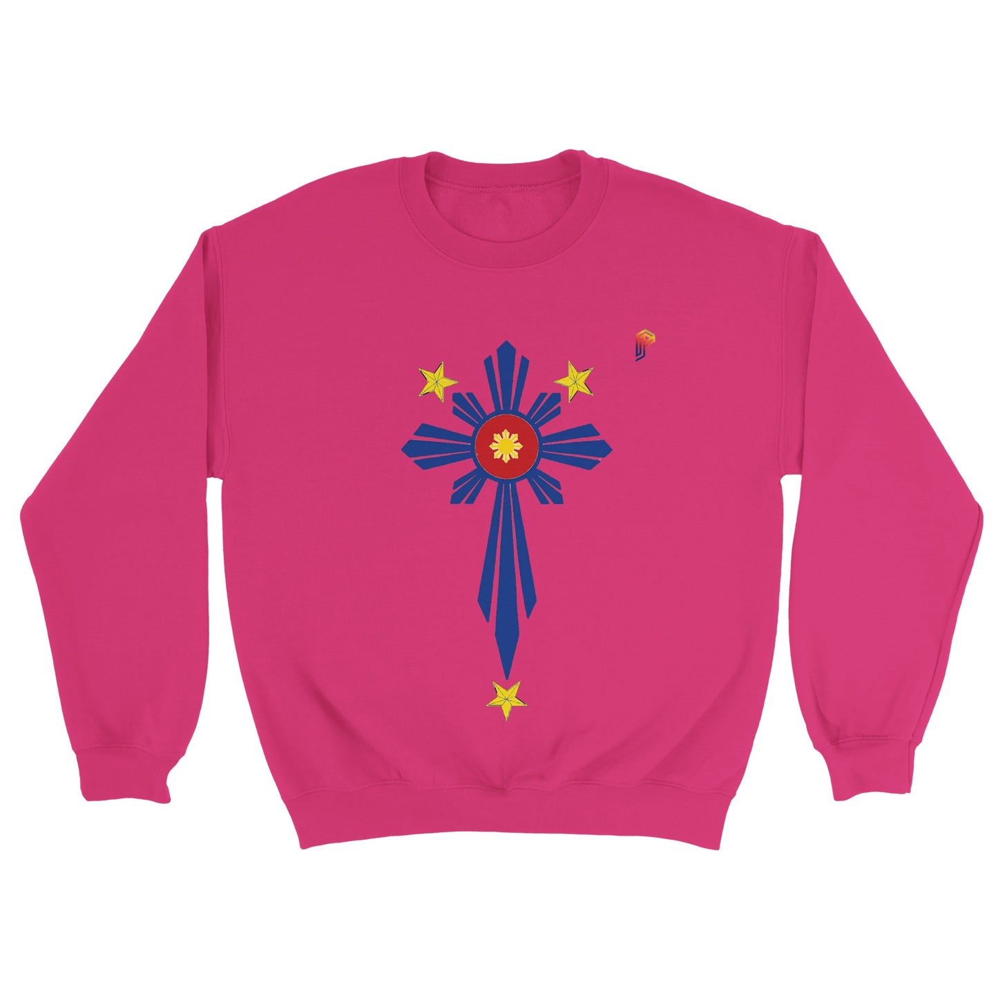 Philippine Cross on Women's Crewneck Sweatshirt