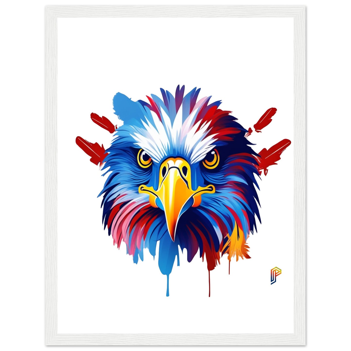 Philippine Agila Colorful on Premium Matte Paper Wooden Framed Poster