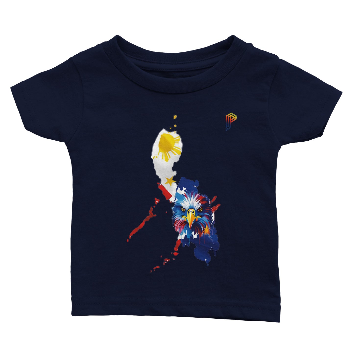 Philippine Islands with Agila on Baby Crewneck T-Shirt