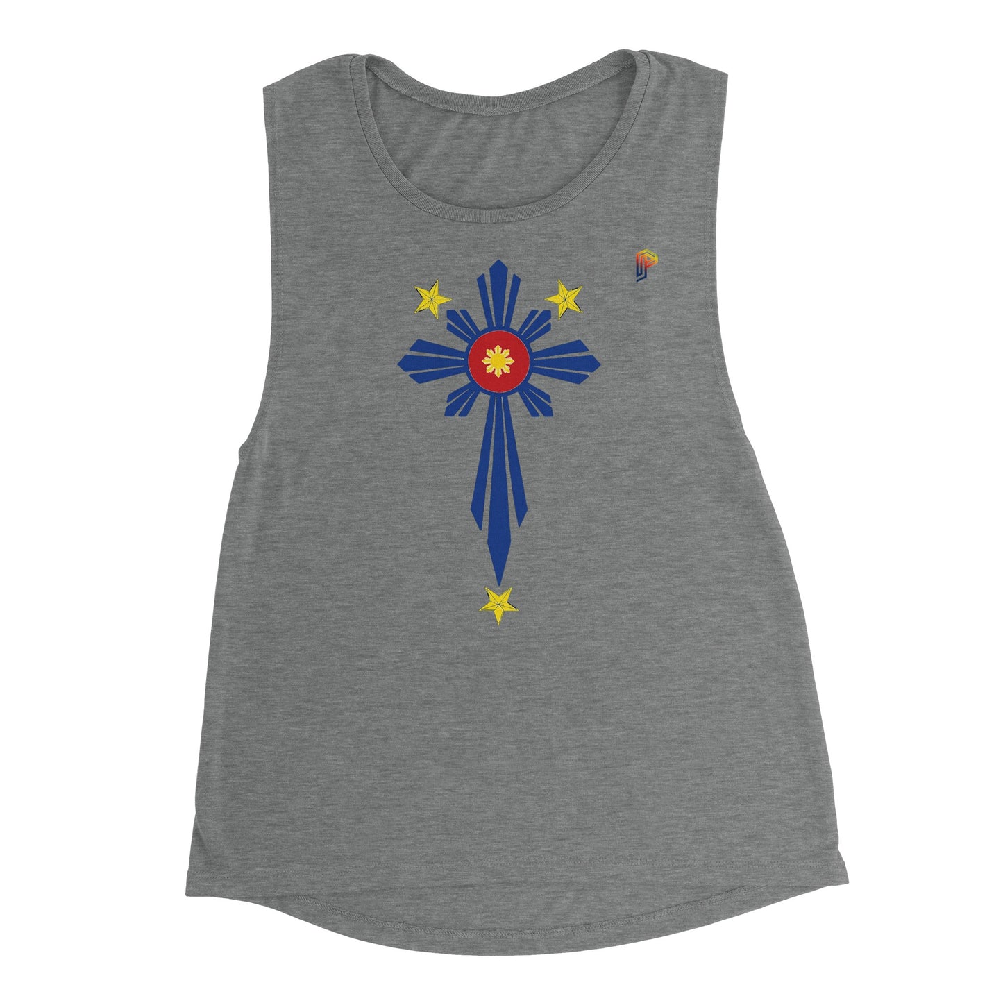 Philippine Cross on Women's Muscle Tank Top