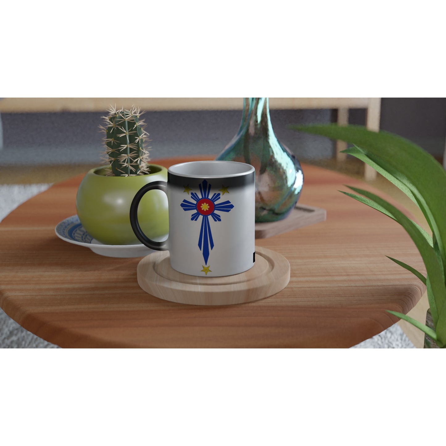 Philippine Cross on 11oz Ceramic Magic Mug