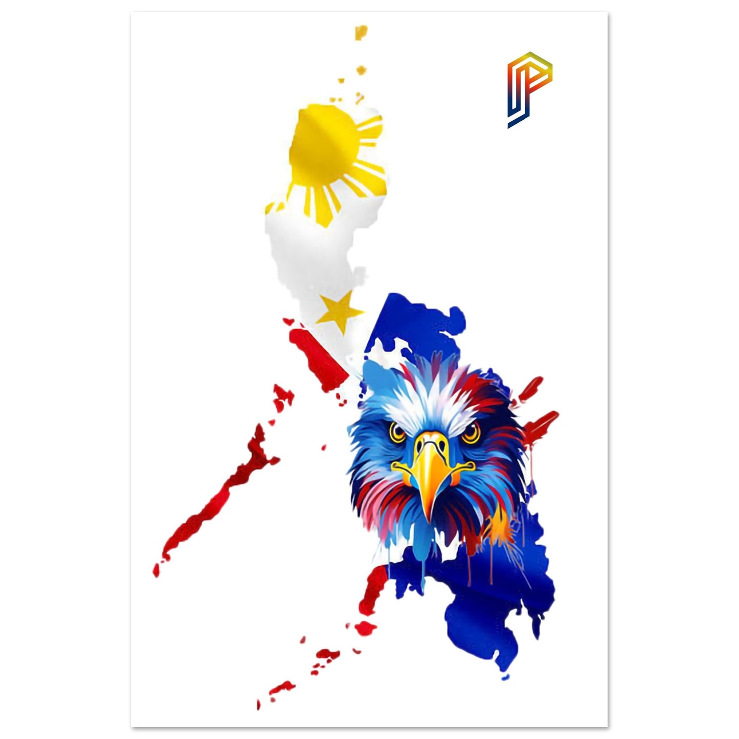 Philippine Islands with Agila Print on Foam