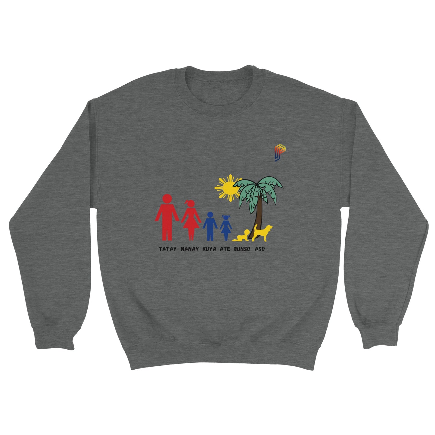 Philippine Family on Women's Crewneck Sweatshirt