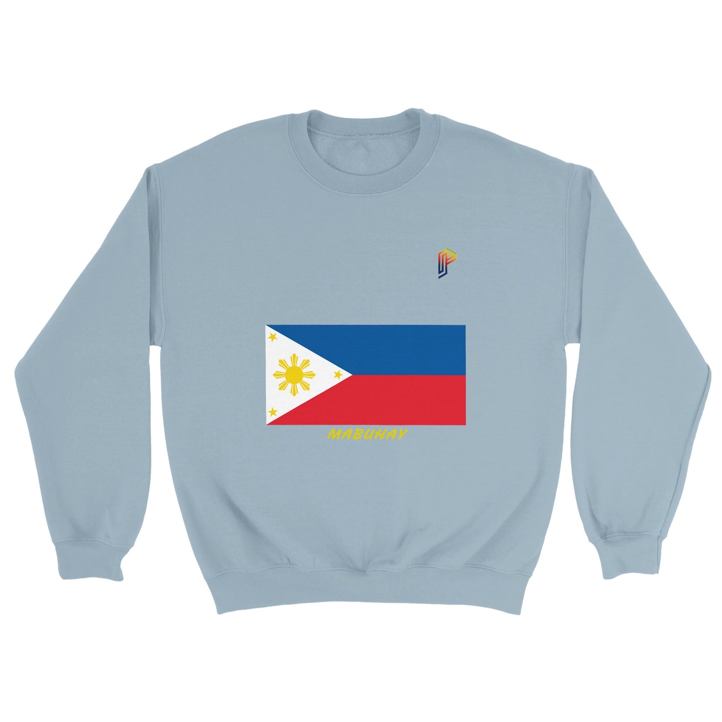 Philippine Flag Mabuhay on Women's Crewneck Sweatshirt