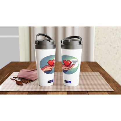 Mahal Ko on White 15oz Stainless Steel Travel Mug