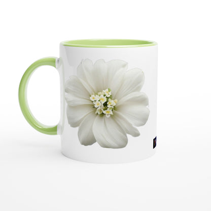 Philippine Sampaguita on White 11oz Ceramic Mug with Color Inside