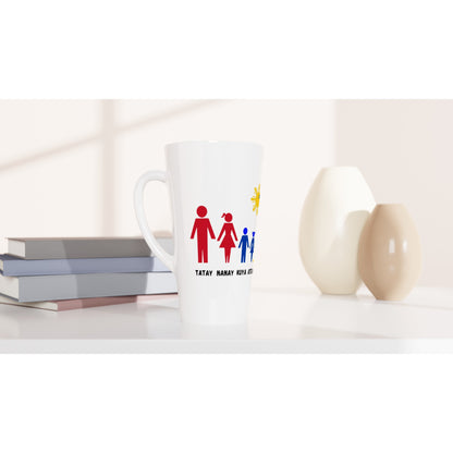 Philippine Family on White Latte 17oz Ceramic Mug