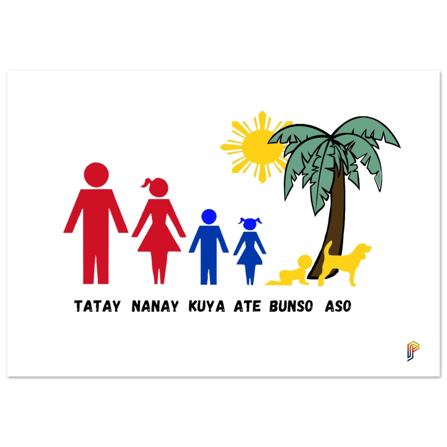 Philippine Family on Premium Matte Paper Poster