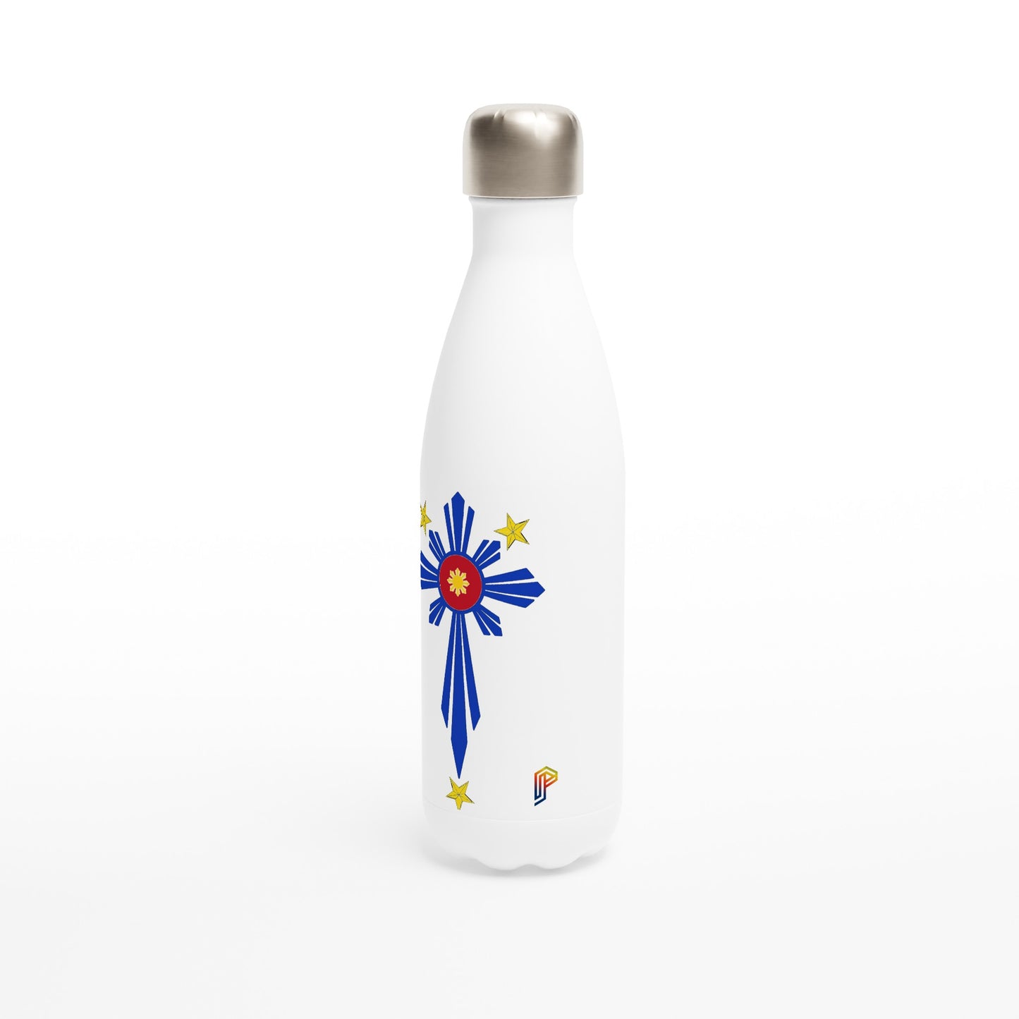 Philippine Cross on White 17oz Stainless Steel Water Bottle