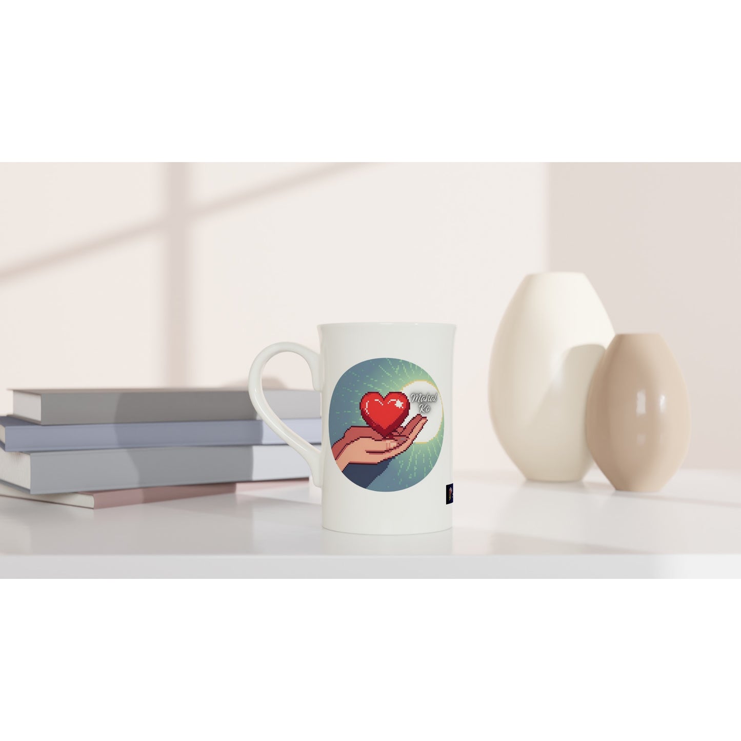 Mahal Ko on White 10oz Slim Porcelain Mug